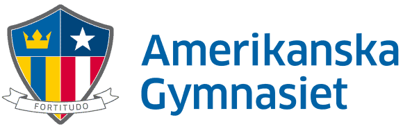 Amerikanska Gymnasiet logotyp